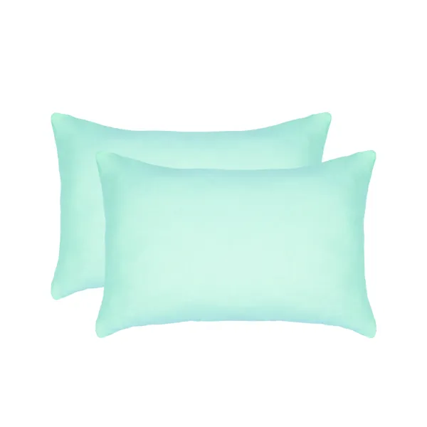 Set of 2 Cotton Pillowcases Home Line Mint 40x60 cm 169400