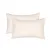 Set of 2 Cotton Jersey Pillowcases Home Line  Cream 40x60 cm 157407