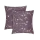 Calico pillowcases (2 pcs.) "Light cornflowers on dark purple" 70x70 cm 183246 small