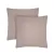 Set of 2 Cotton Pillowcases Home Line Millet Grey and Lilac 70x70 cm 183285