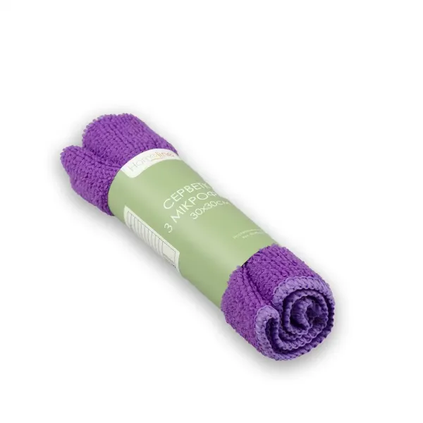 Microfiber napkin Home Line (purple) 30x30 cm 120315