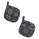 Set of 2 Pot Holders Home Line Pasta Graphite 15x15cm 176799 small