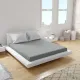 Flat Cotton Bed Sheet Home Line Fine Braids Grey 215x240 cm 187483 small