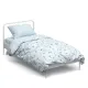 Children's Cotton Bedding Set Home Line Blue Lambs, Blue Polka Dot Stars 163225 small