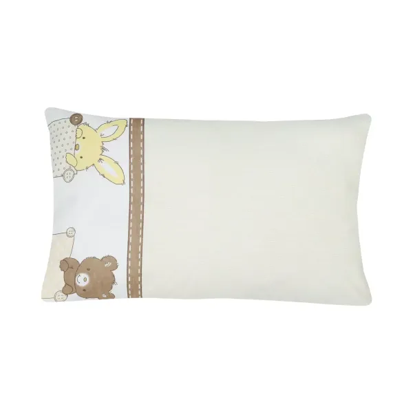 Home Line calico pillowcase "Bear" (beige) 40x60cm 163385