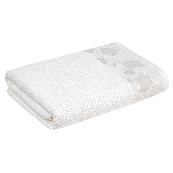 Cotton Terry Towel Home Line Adele 70x130 cm Cream 187625