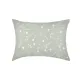 Set of 2 Cotton Pillowcases Home Line Cornflowers White on Grey 50x70 cm 169508 small