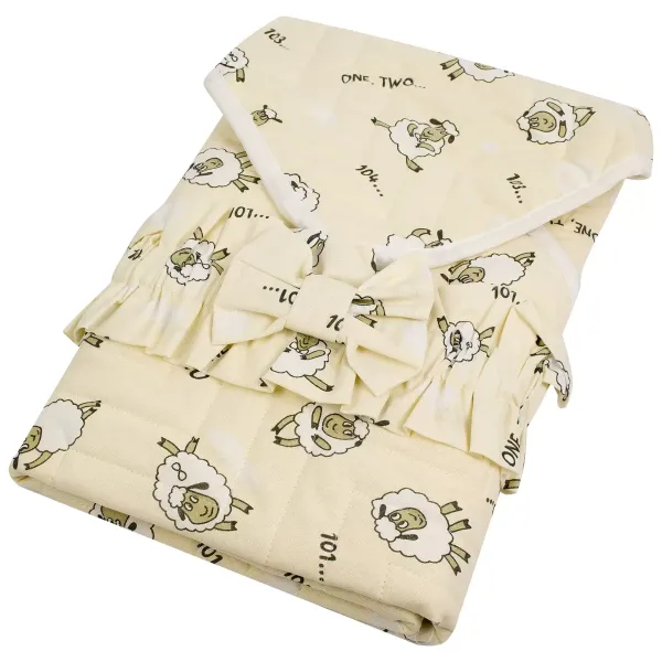 Envelope for a newborn 80x90 cm (beige) "Lambs" 155980