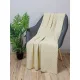 Knitted Wool Blended Throw Plaid Tonk Line Chess Ivory 130x180 cm 193240 (905) small