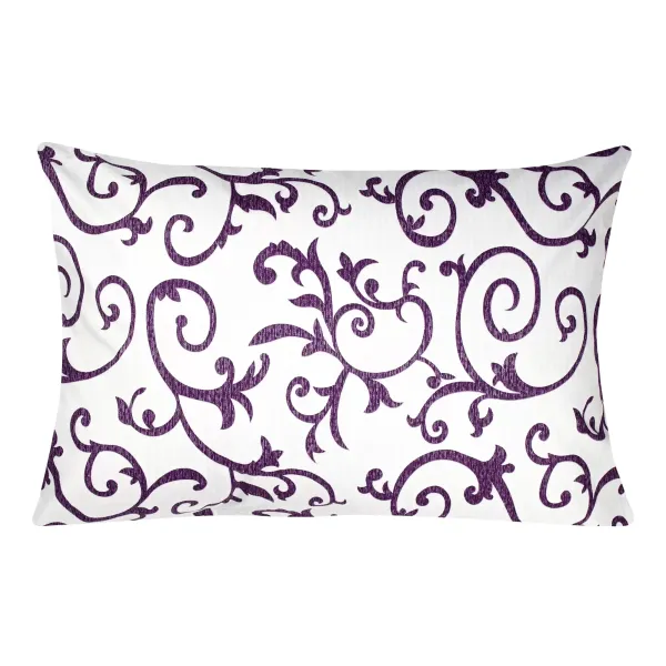 Home Line calico pillowcase "Monogram" (lilac) 50x70cm 165083