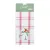 Home Line waffle towel (red stripe, with snowman embroidery) 45x70 cm 180061