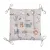 Decorative Sitting Pillow with Ties Home Line Cats in the Kitchen Beige 40x40 cm 175284