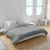 Cotton Duvet Сover Home Line Fine Braids Grey 205x220 cm 187473