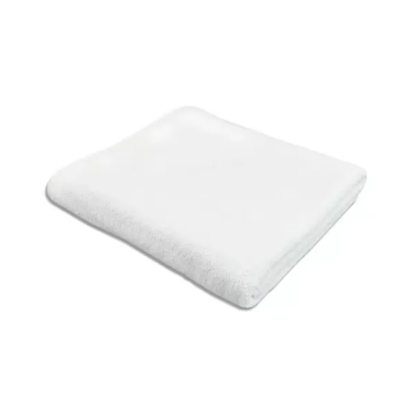 Cotton Terry Towel Home Line White 100x150 cm 130276