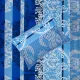 One-and-a-half bed linen set Home Line "Rococo" (blue) 134693 (286) small