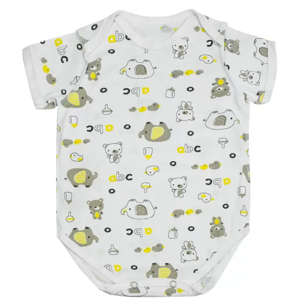 Baby bodysuit with short sleeves size 86 "Elephants" 155720