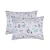 Set of 2 Cotton Pillowcases Home Line Cat's joy Turquoise 50x70 cm 179200