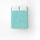 Flat Cotton Bed Sheet Home Line Cornflowers Turquoise 150x215 cm  181411 small