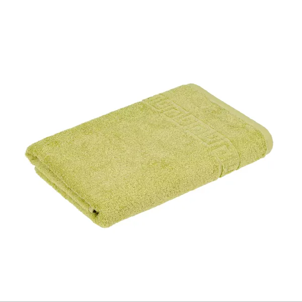 Terry towel with border 40x70 cm (light green) 172368