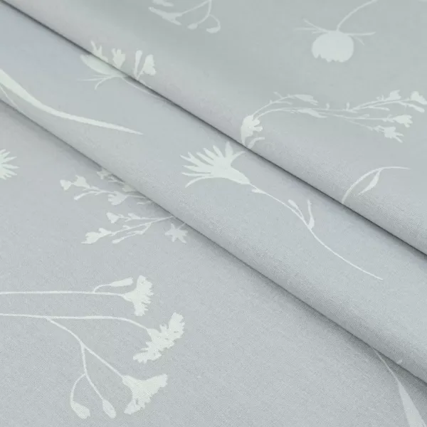 Cotton fabric "Cornflowers" white on lavender 150cm (140g/m2) 155486