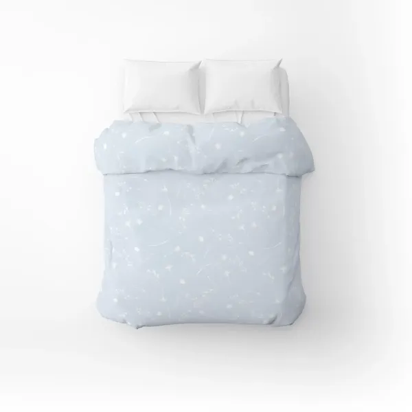 Cotton Duvet Сover Home Line Cornflowers White on Blue 145x215cm 173542