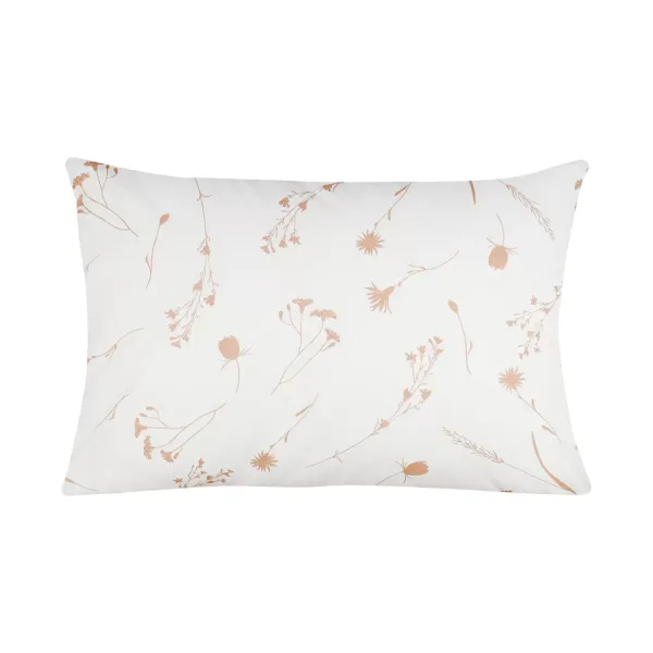 Home Line calico pillowcase "Beige cornflowers on white" 50x70cm 165382