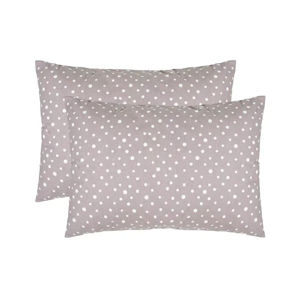 Set of 2 Cotton Pillowcases Home Line Peas  Freesia 50x70 cm 176882