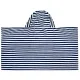 Children's velor poncho "Blue-white stripe" 90x55cm 147159 (299) small