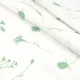 Cotton Calico Print  Cornflowers Light Green on White width 150cm (140g/m2) 155826 small