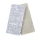 Set of microfiber kitchen towels "Pasta" (light gray) 40x60 cm - 2 pcs. 181632 small