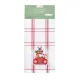 Home Line waffle towel (red stripe, with machine embroidery) 45x70 cm 180060 small