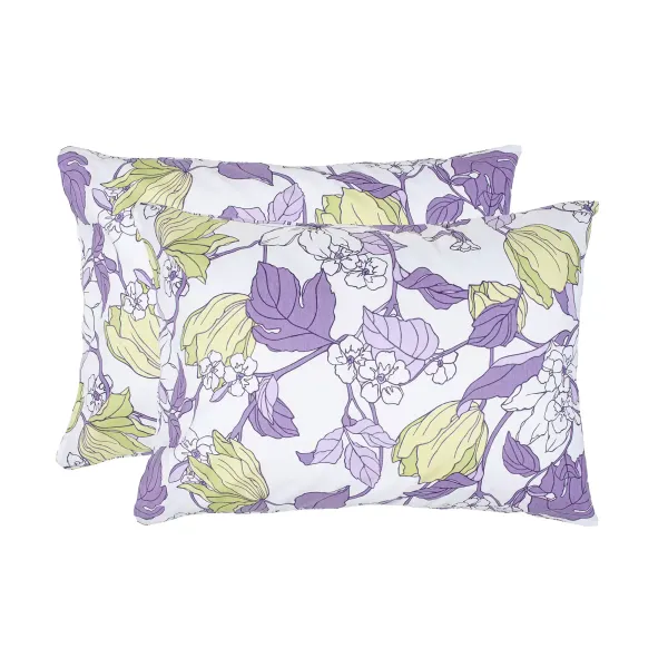 Calico pillowcases (2 pcs.) "Spring Evening" (lilac-green) 50x70 cm 174441