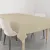 Waterproof Cotton Canvas Tablecloth Home Line Grey Beige 136x220 cm 186712