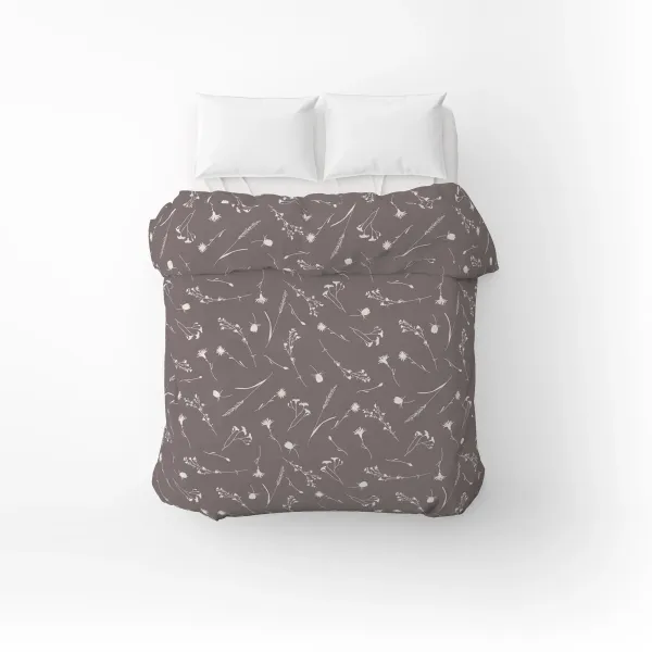 Cotton Duvet Сover Home Line Cornflowers Dark Purple 145x215 cm 183216