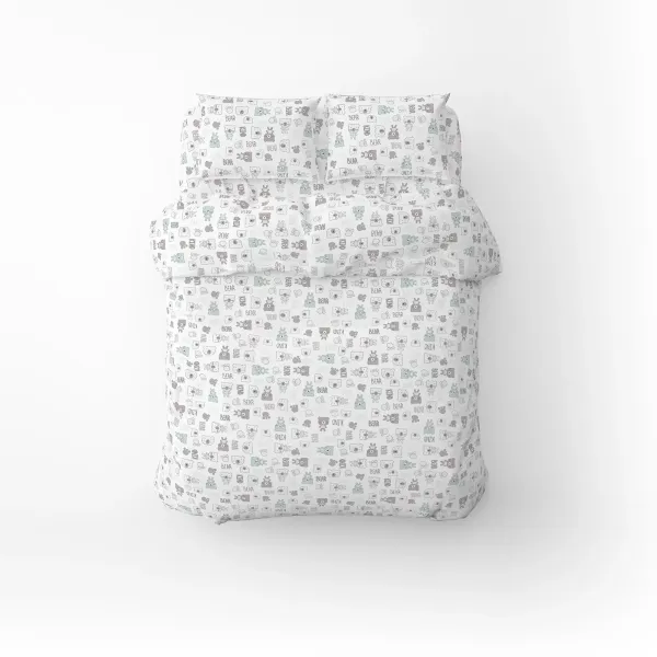 Single Bedding Set Home Line Teddy Coffee Menthol 173780