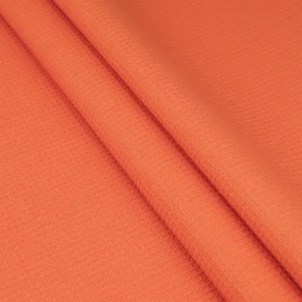 Cotton Waffle Pique Solid Dyed Terracotta width 150cm (220g/m2) 165867