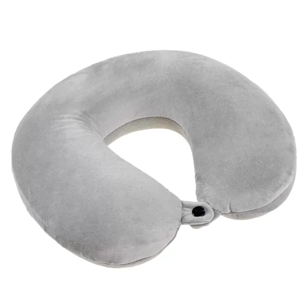 Baguette travel pillow "Memory Velour baguette" Home Line (gray) 30x30 cm 179153