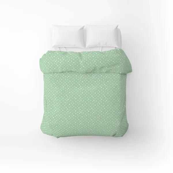 Cotton Duvet Сover Home Line Peas White on Green 145x215cm 178712