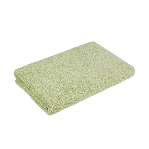 Terry towel with border 70x140 cm (olive) 172385