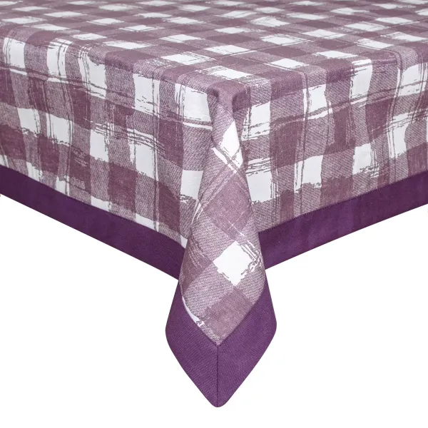 Tablecloth Home Line "Cell with purple frame" 140x180cm 161219