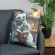 Decorative pillow Home Line Cat and Dog with a Book 45х45 cm 189222 (601) small