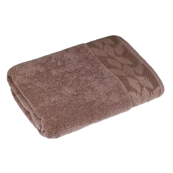 Cotton Terry Towel Home Line Natural Chocolate 70x130 cm 162260