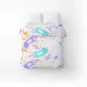 Home Line calico duvet cover &quot;Cats&quot; (turquoise) 145x215cm 182600 small