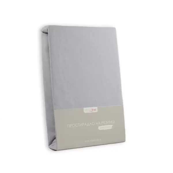 Fitted Cotton Jersey Bed Sheet Light Grey 90x200 cm 150619
