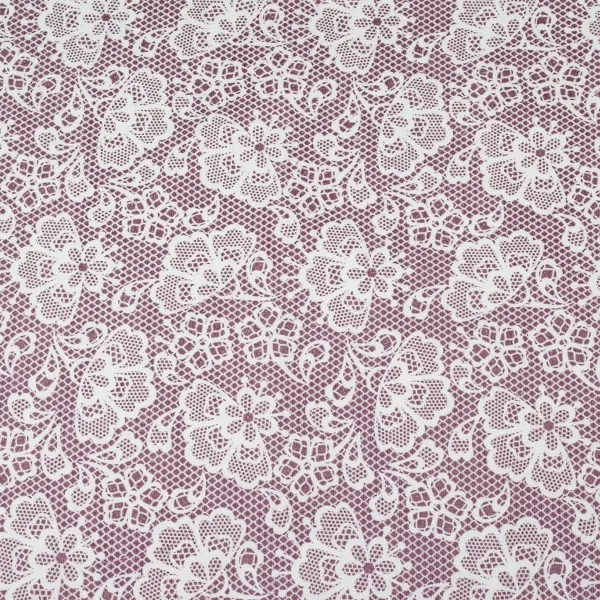 Cotton Canvas Print Lace Freesia width 145 cm (205g/m2) 159389