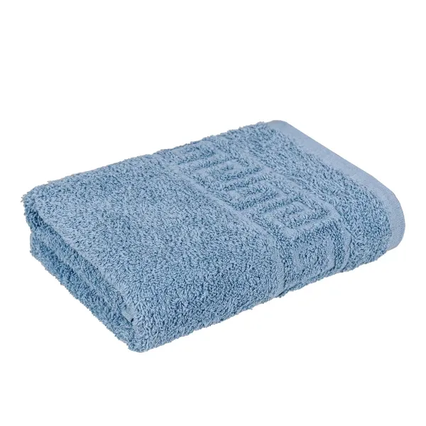 Terry border towel 50x90 cm (sky blue) 178689