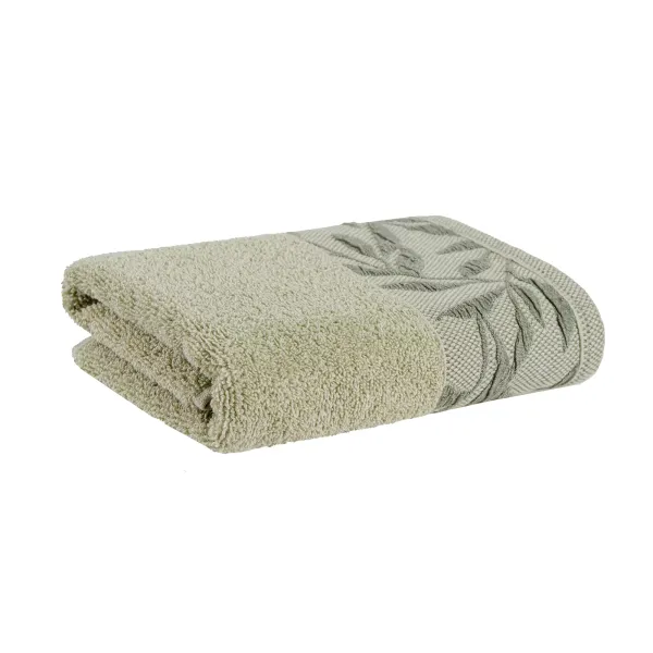 Terry towel "Flora" (pistachio) 50x90 cm 177661