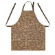 Cotton Canvas Apron with an adjustable tie Pasta Brown 183952 small