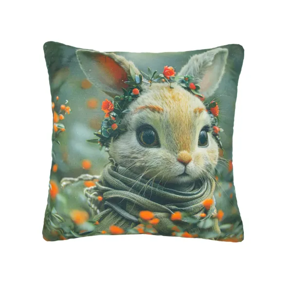 Decorative pillow Home Line Forest Hare 45х45 cm 189220