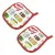 Set of 2  Pot Holders Home Line Spices Red 20x20 cm 163503